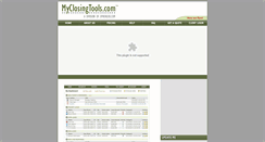 Desktop Screenshot of myclosingtools.com